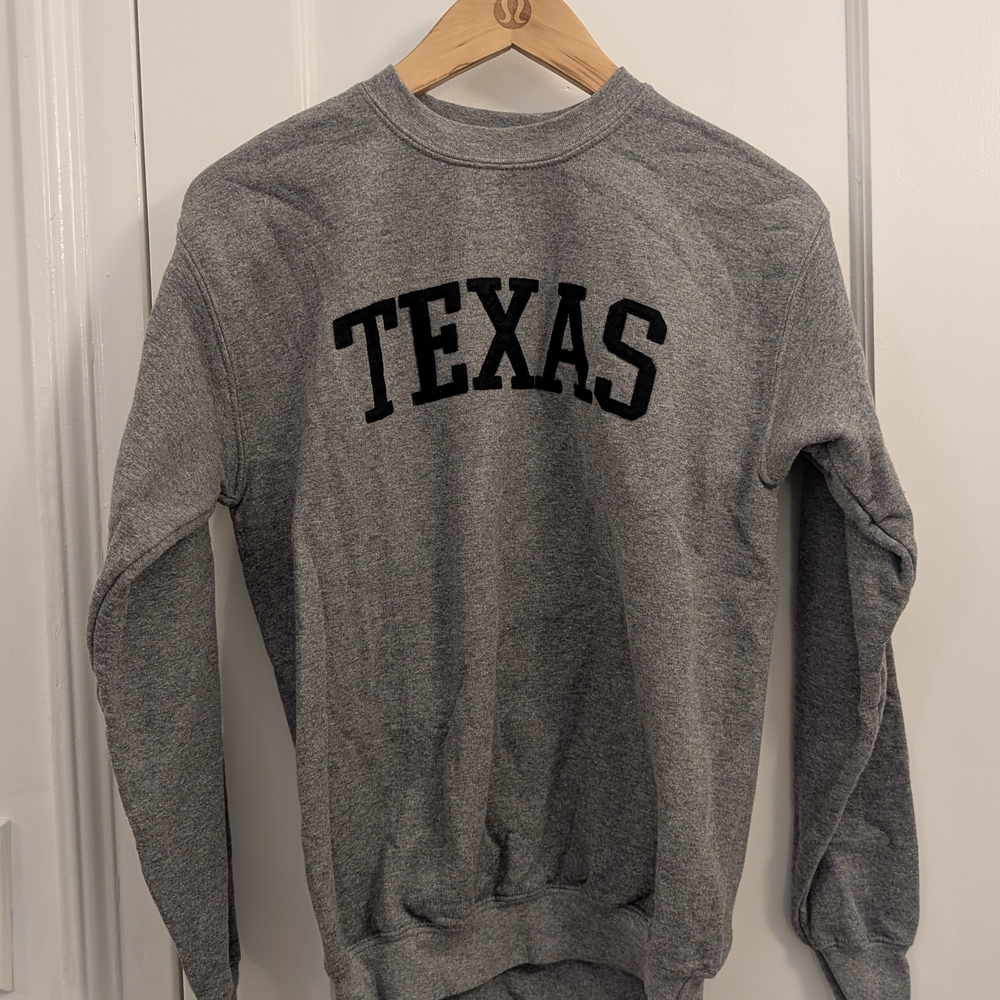 Texas Crewneck Women's Sweater - Gray